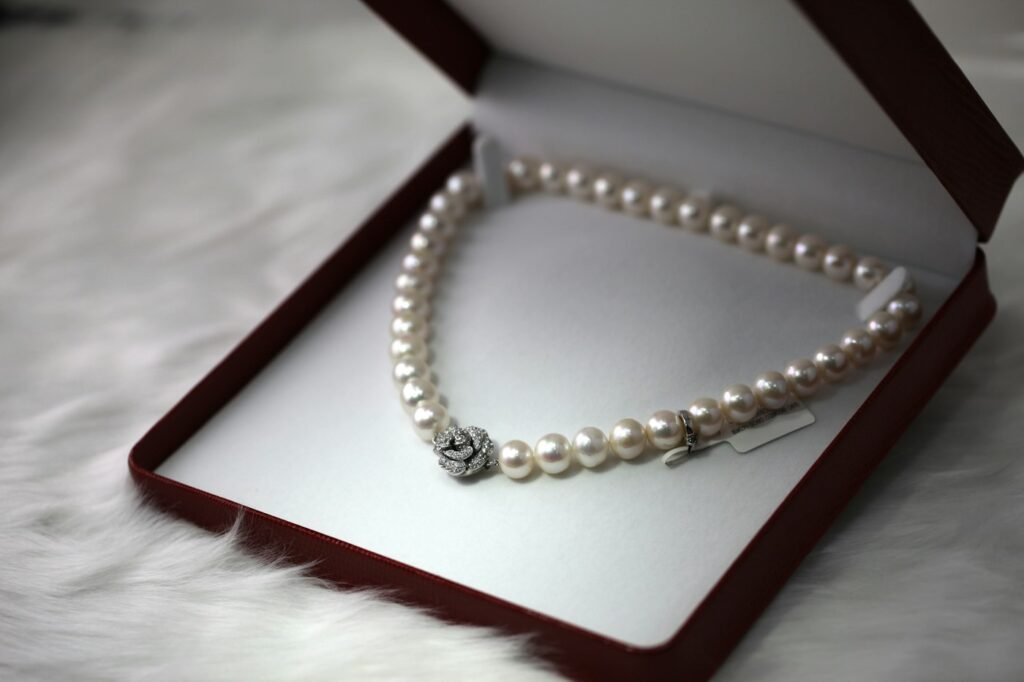 Handcrafted jewellery on display